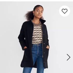 NWT madewell estate cocoon jacket insuluxe fabric in true black - size large